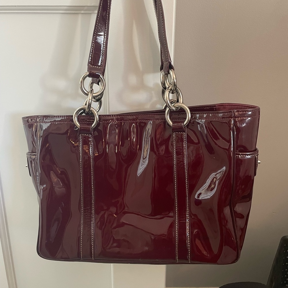 Coach Red Patent Leather Purse